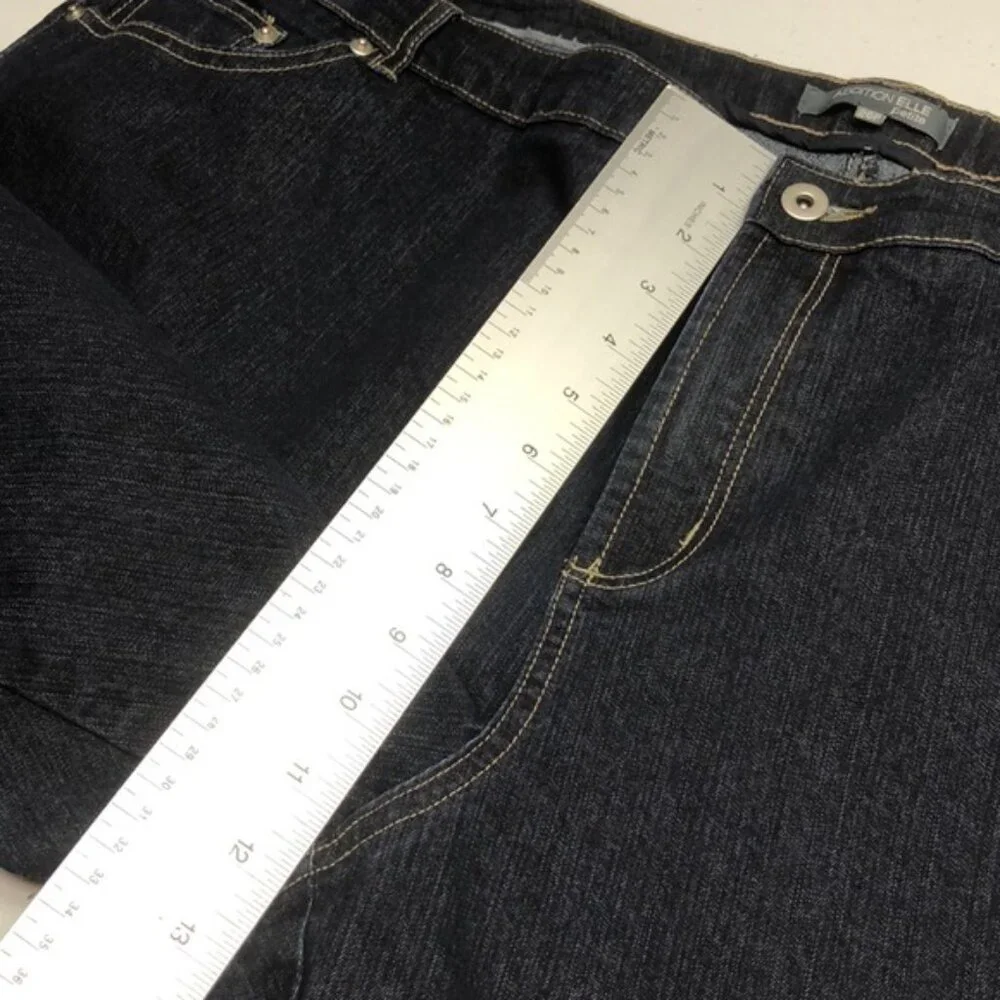 ADDITIONAL ELLE PETITE BELLA WIDE LEG BOOT JEANS SZ26 LN30 ⭐️